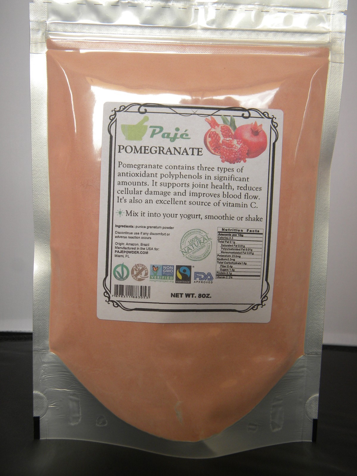 POMEGRANATE powder 8oz 16oz 1lb 32oz 2lb 3lb 10lb 55lb antiox caroten- PAJE