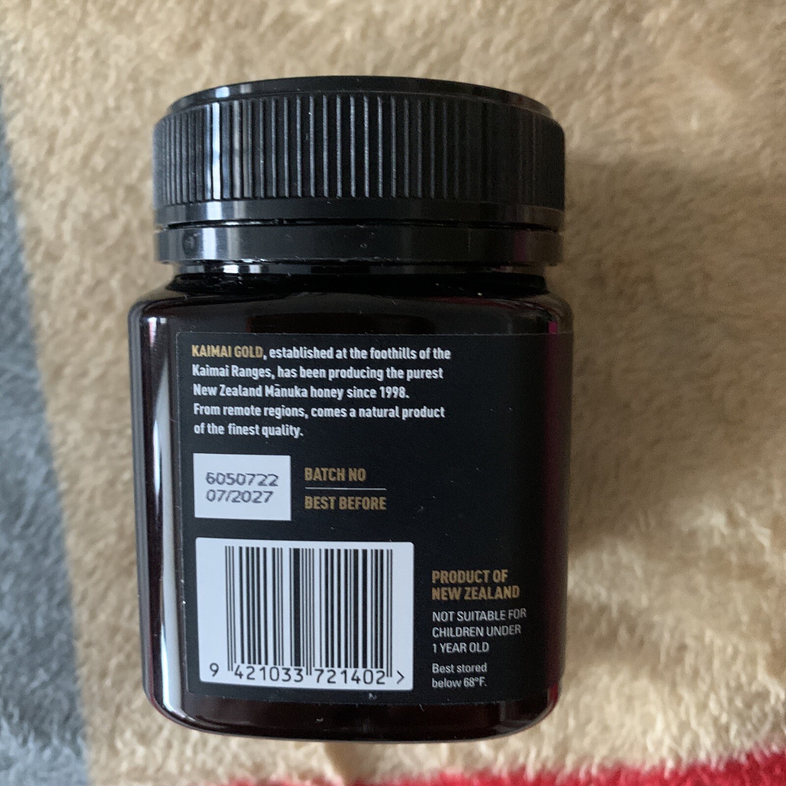Kaimai Gold New Zealand Raw Manuka Honey MGO 100+ ~ 8.8 oz. Exp.05/27