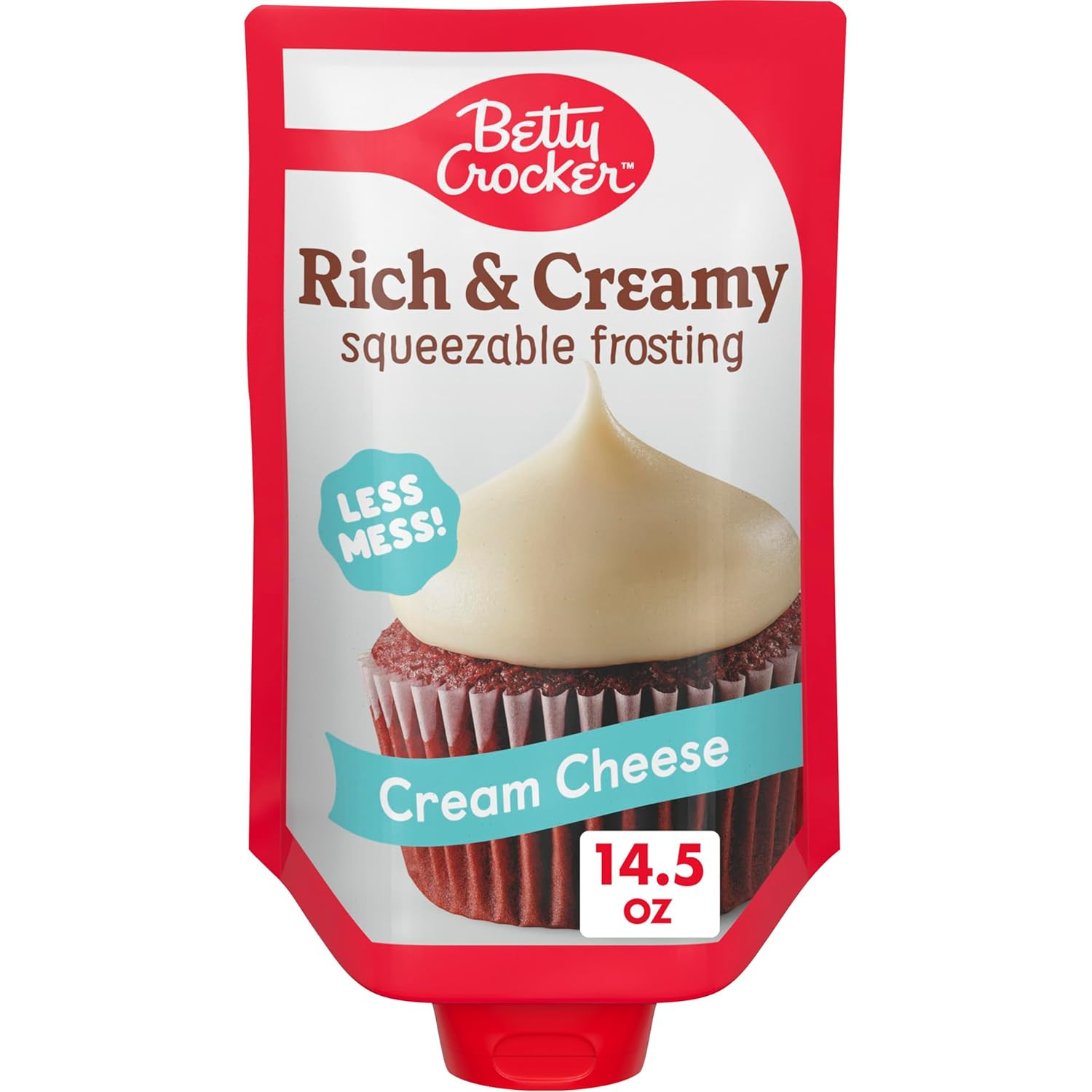 Rich and Creamy Squeezable Frosting, Cream Cheese, 14.5 Oz