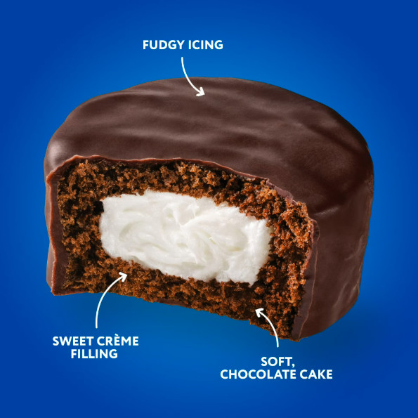 Hostess Ding Dongs Snack Cakes, Chocolate Flavor, 20.31 oz Box (16 Count)