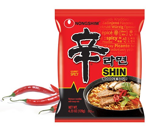 Nong Shim Shin Ramyun Noodle Soup, Gourmet Spicy Flavor, 4.23-Ounce
