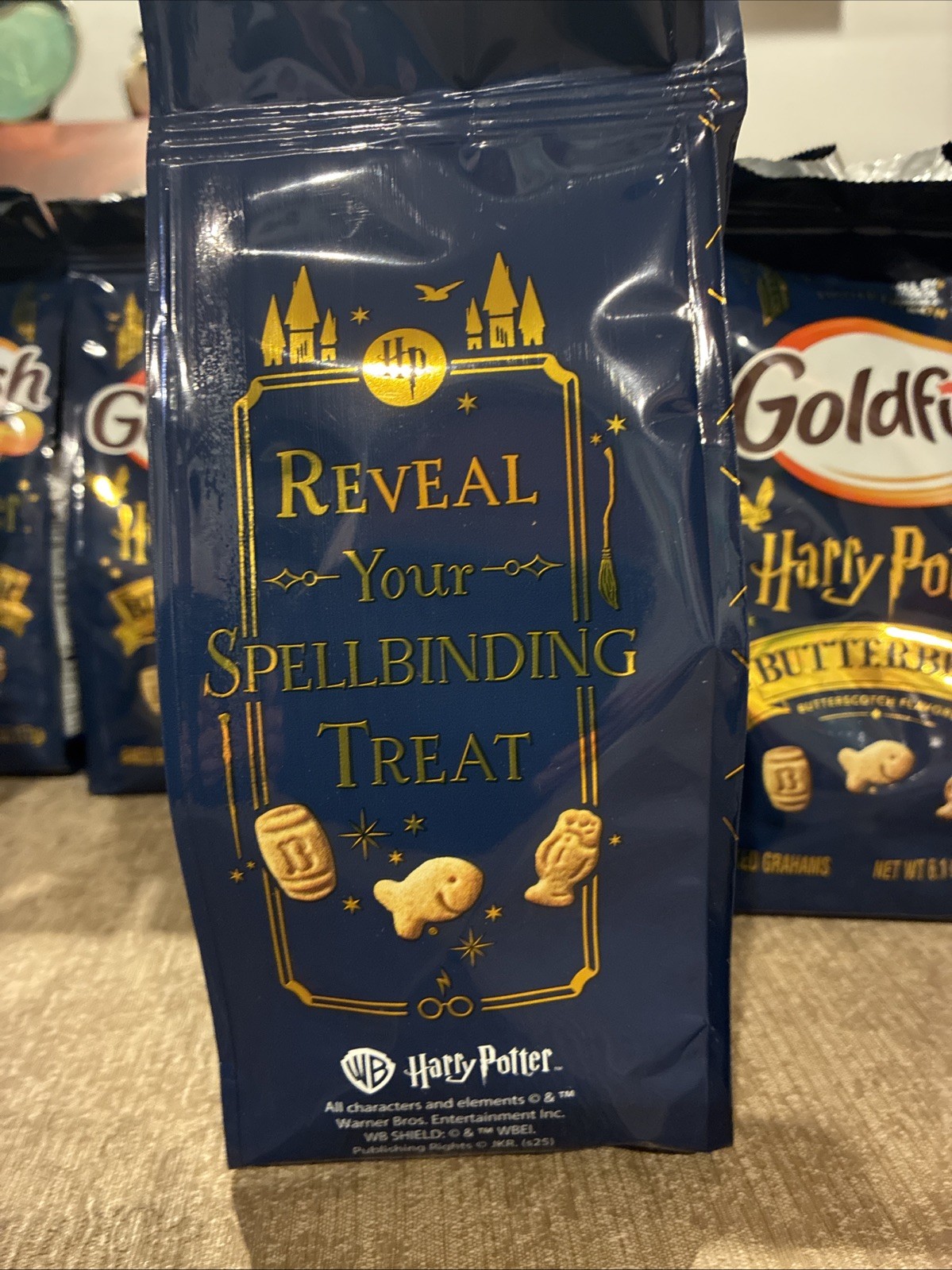 10 Bags LIMITED EDITION HARRY POTTER BUTTERBEER GOLDFISH GRAHAMS COOKIES 7/5/26