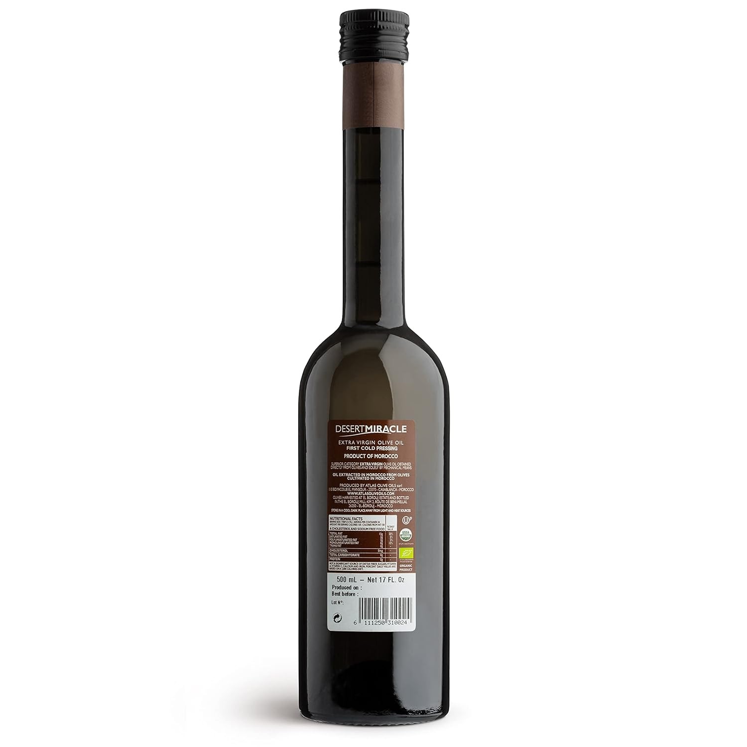 DESERT MIRACLE Cold Pressed Polyphenol Rich Moroccan 17 Fl Oz (Pack of 1)