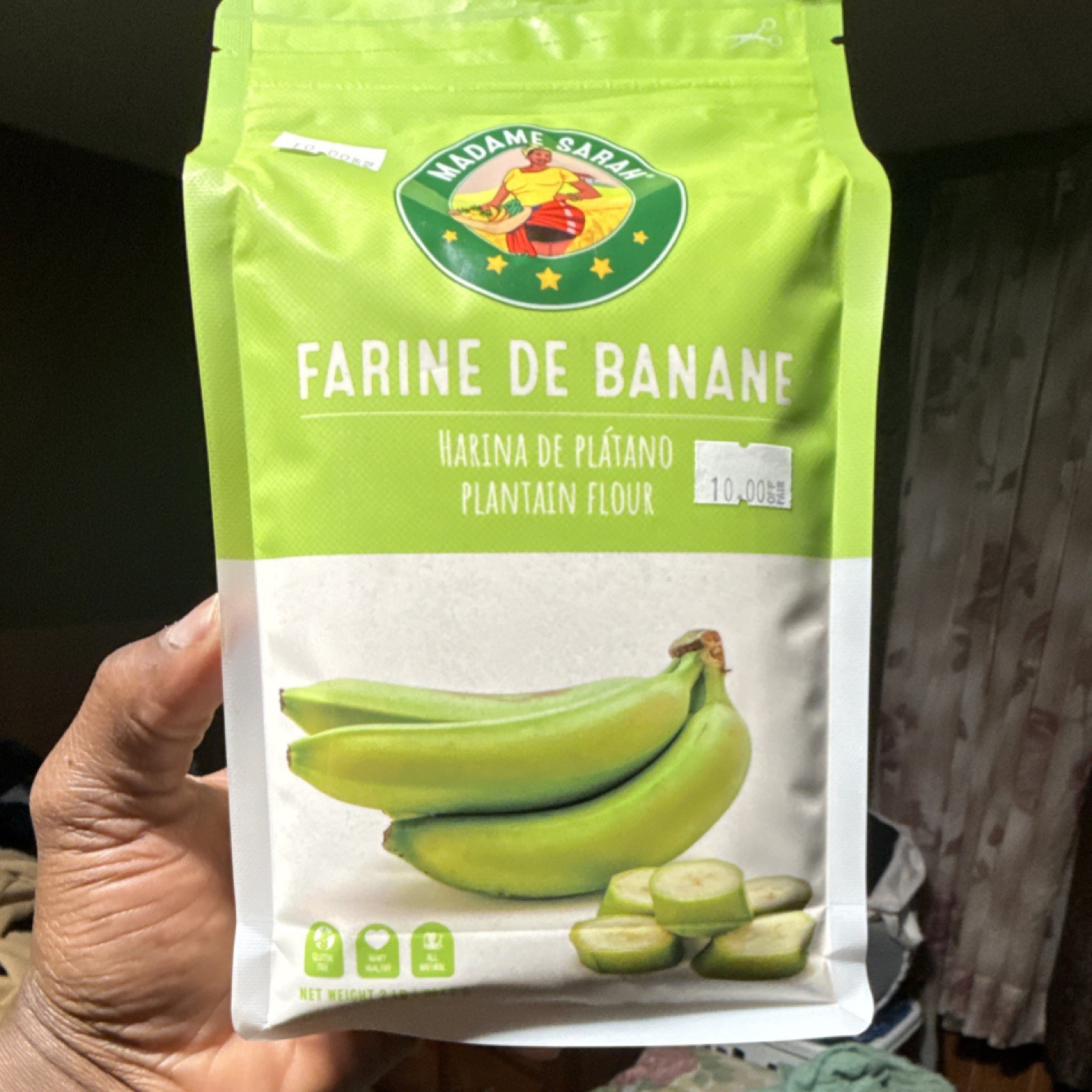 Madame Sarah Plantain Flour Farine de Banane Plantain Baking Pantry Ingredient