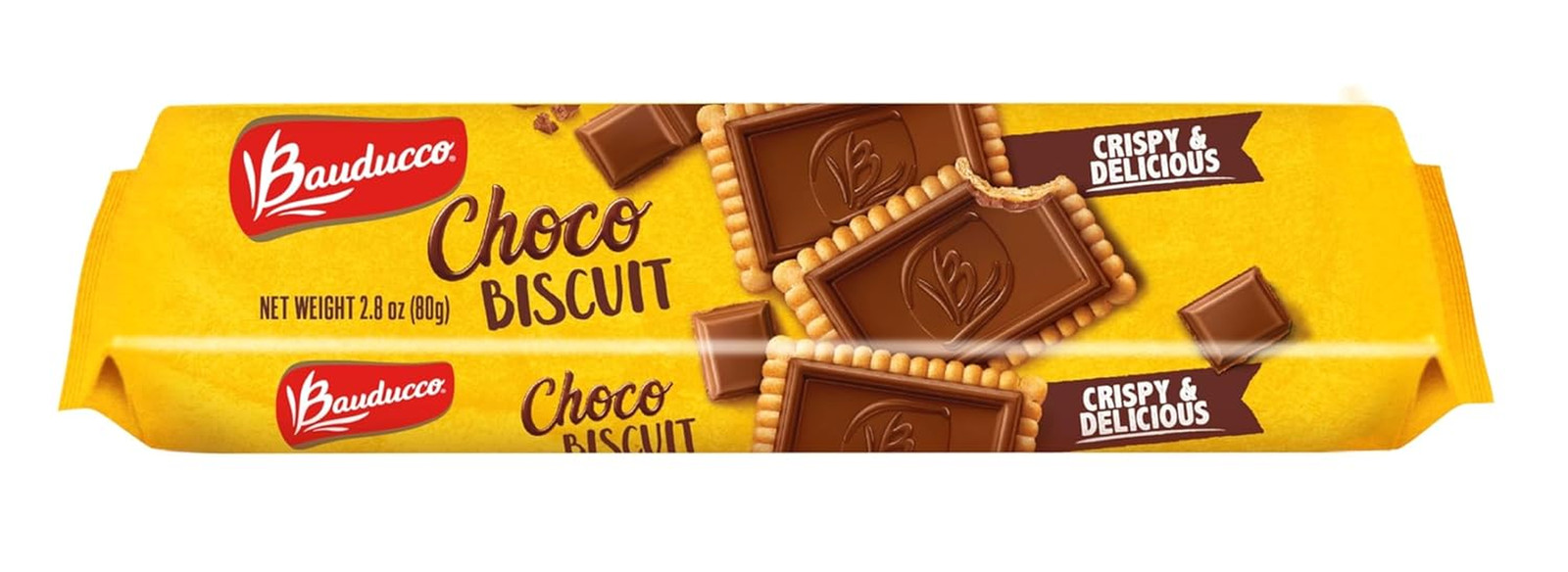 Bauducco Choco Biscuit Cookies – Crispy Chocolate-Covered Biscuits, Individually