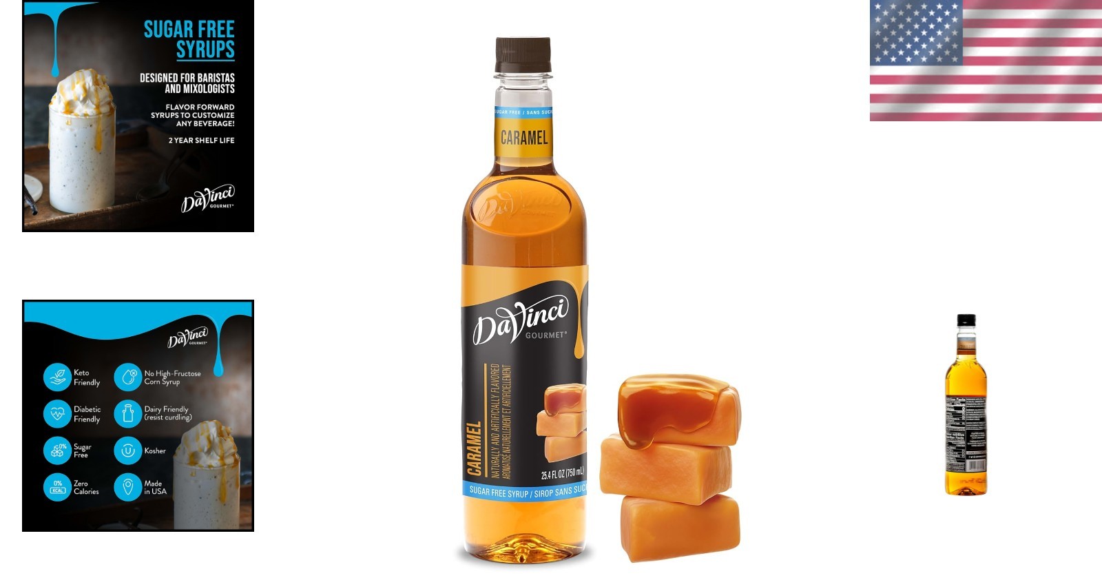 Delicious Sugar-Free Caramel Syrup 25.4 Oz – Sustainably Crafted Sweetener