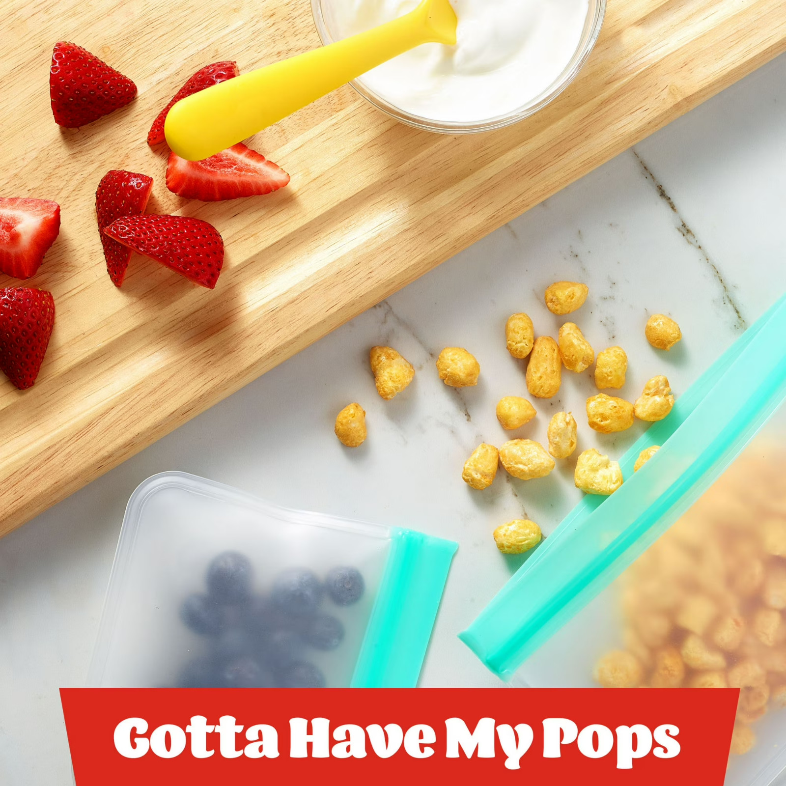 Kellogg’s Corn Pops Original Breakfast Cereal, 8 Vitamins and Minerals, 33 oz