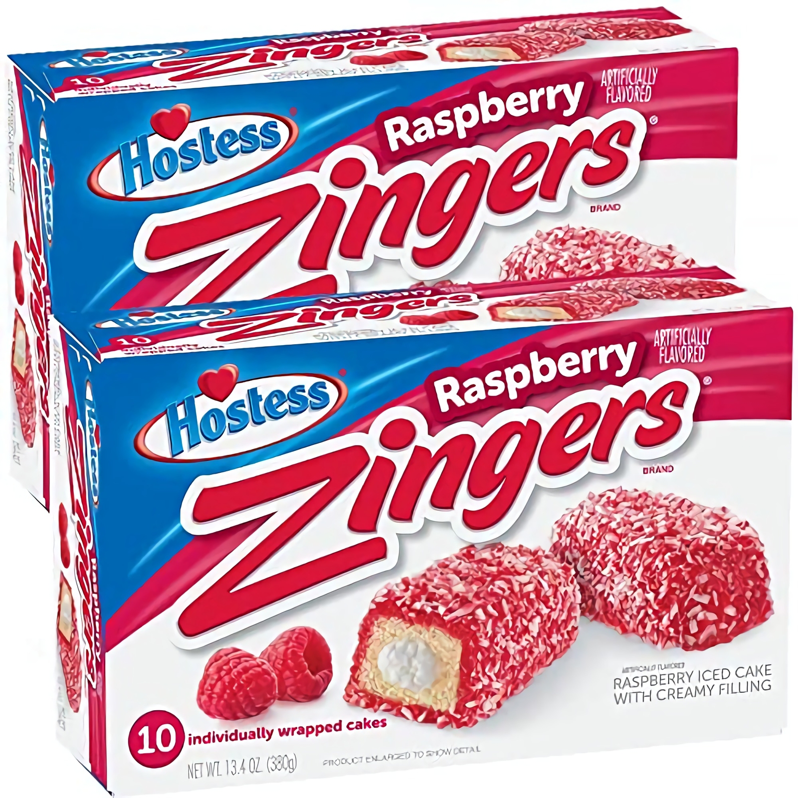 Hostess Berry Zingers Value Pack 13.4 Oz Box of 10 Individually Wrapped | Pack