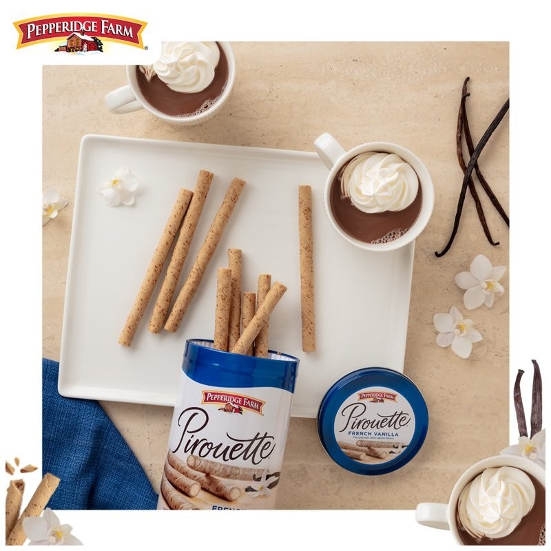 Pepperidge Farm Pirouette Cookies, French Vanilla Crème Filled Wafers, 13.5 oz