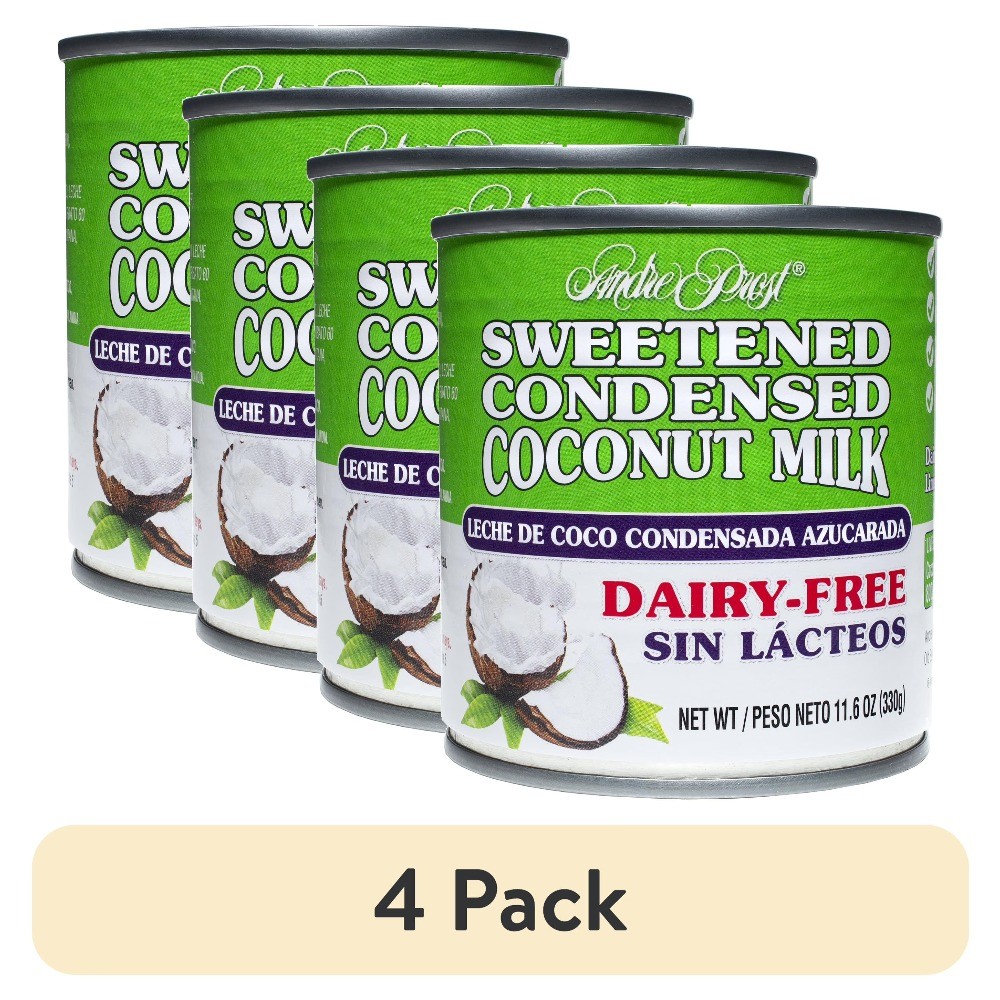 Sweetened Condensed Coconut Milk Non-Dairy Dairy Free Vegan 4 Pack