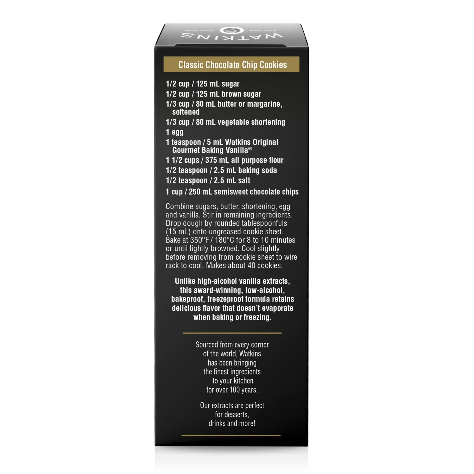 Watkins All Natural Original Gourmet Baking Vanilla Extract, 2 fl oz