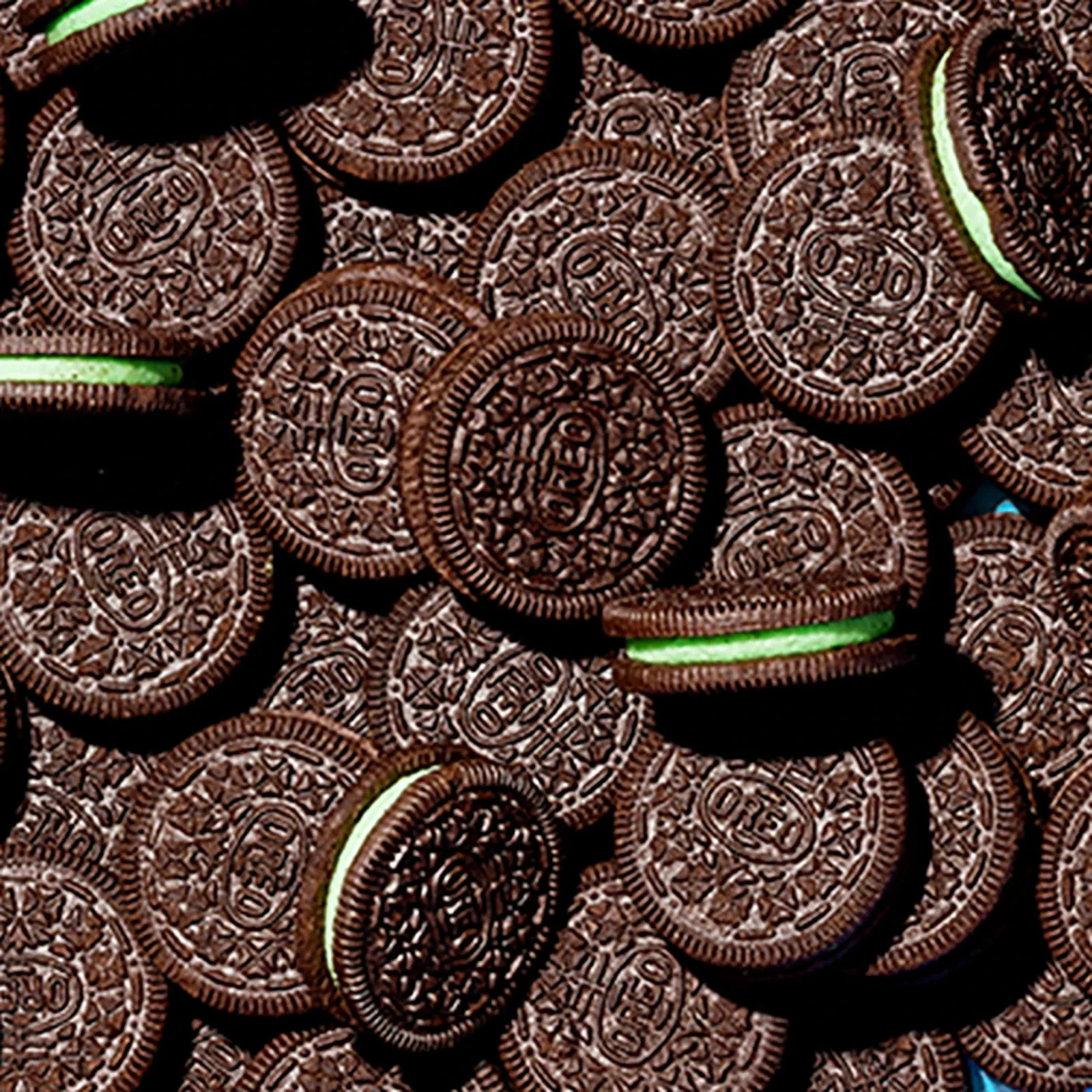 OREO Mint Creme Chocolate Sandwich Cookies, Family Size, 18.71 oz