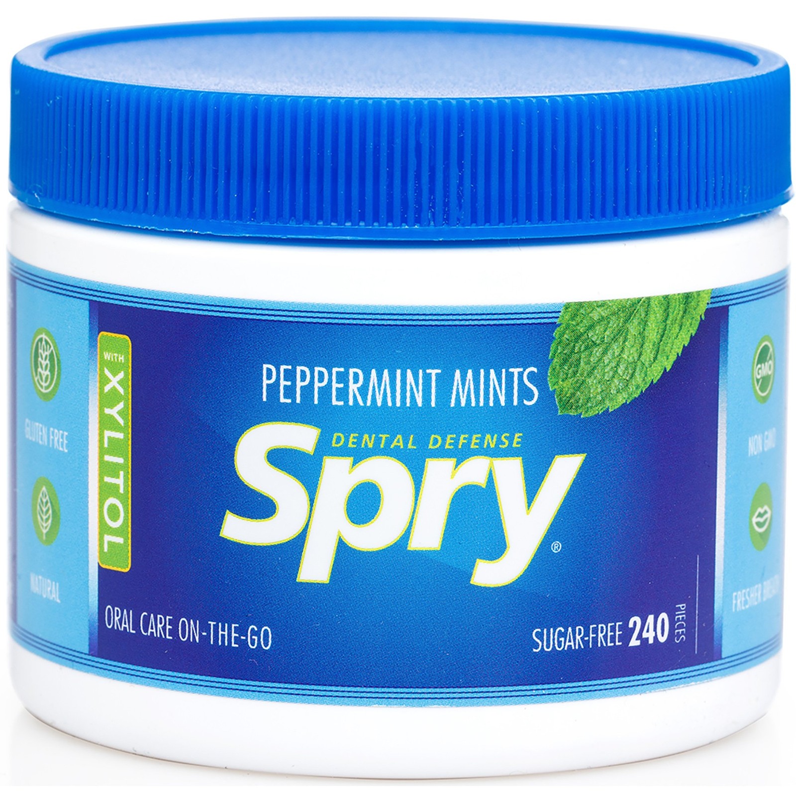 Spry Xylitol Peppermint Sugar Free Candy – 240 Count (Pack of 1), No Color