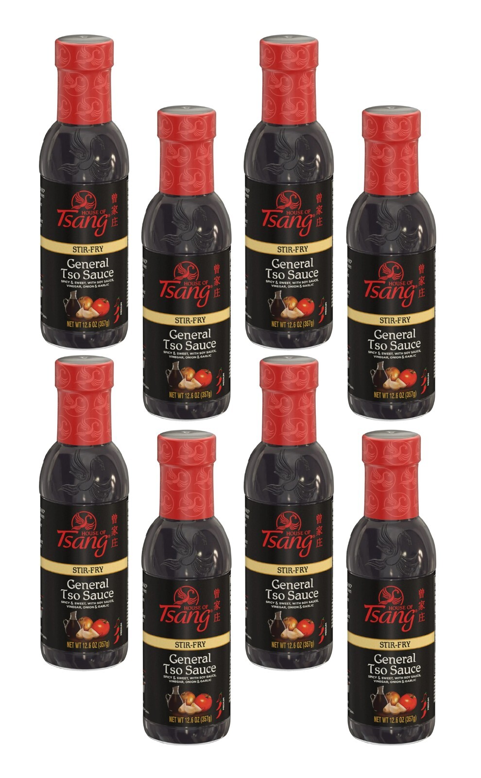 Authentic HOUSE OF TSANG General Tso Stir-Fry Sauce – 8 Pack (12.6 oz each)