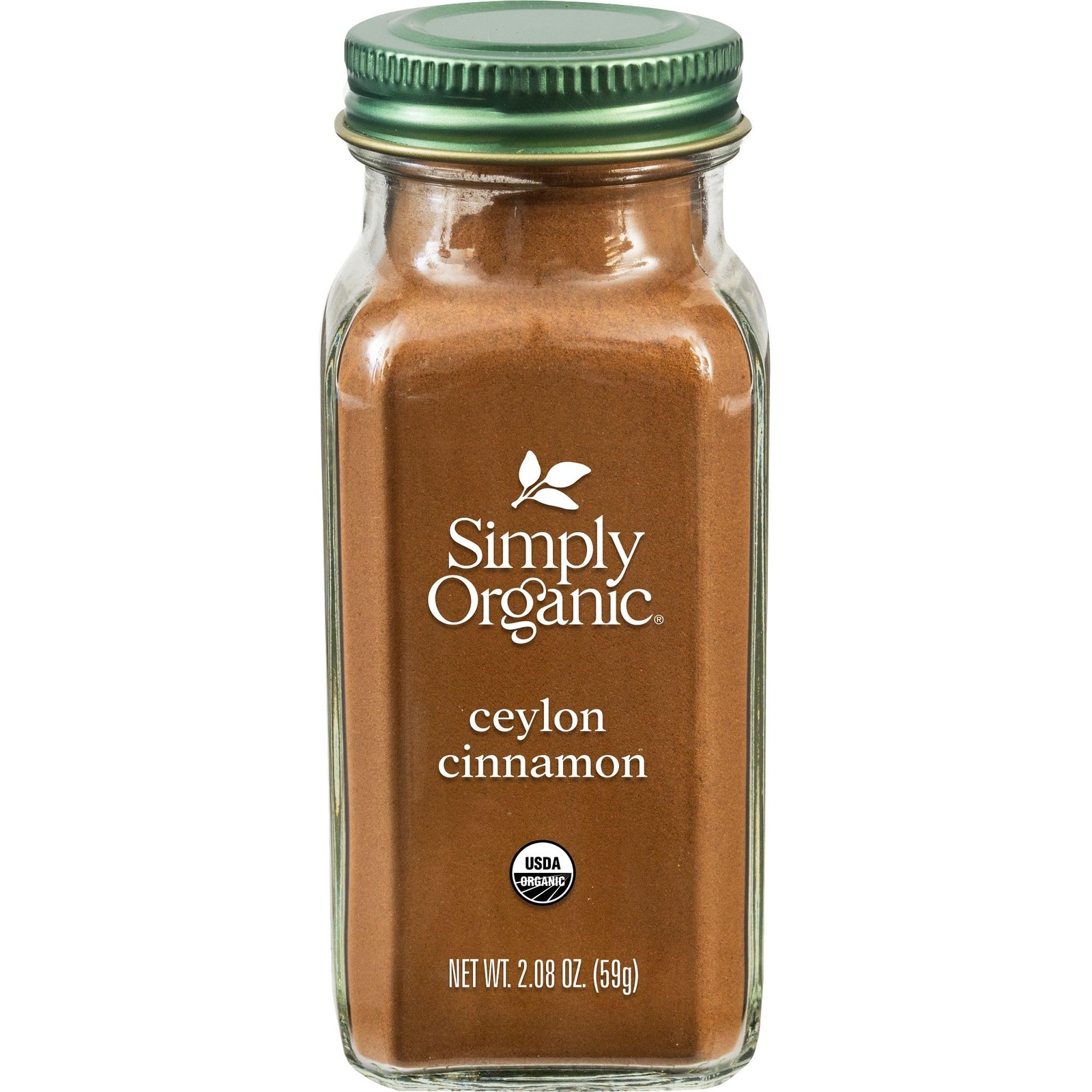 Simply Organic Ceylon Ground Cinnamon, 2.08 oz (Pack of 1), No Color
