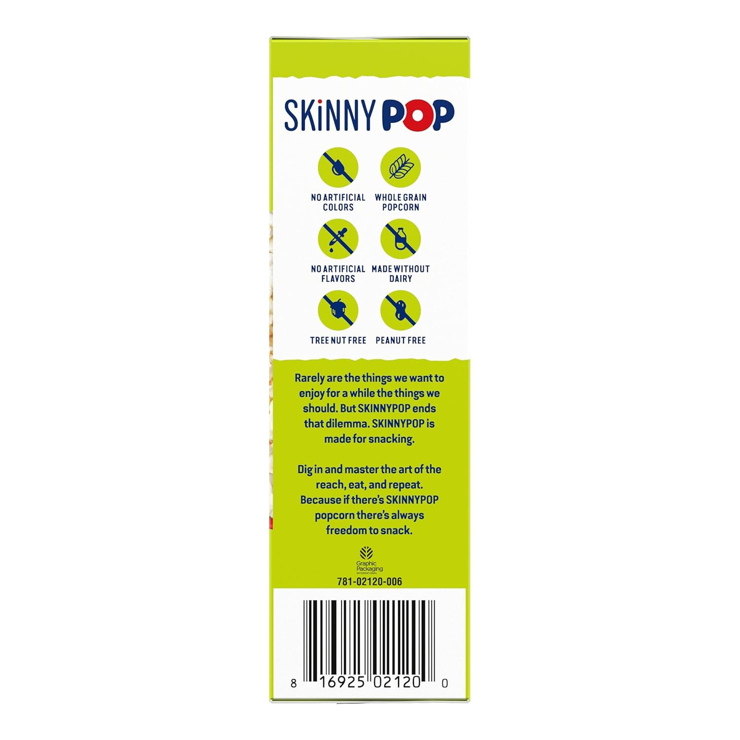 Skinnypop Popcorn, Sea Salt Microwave, 2.8Oz, 12 Boxes (3 Bags per Box)