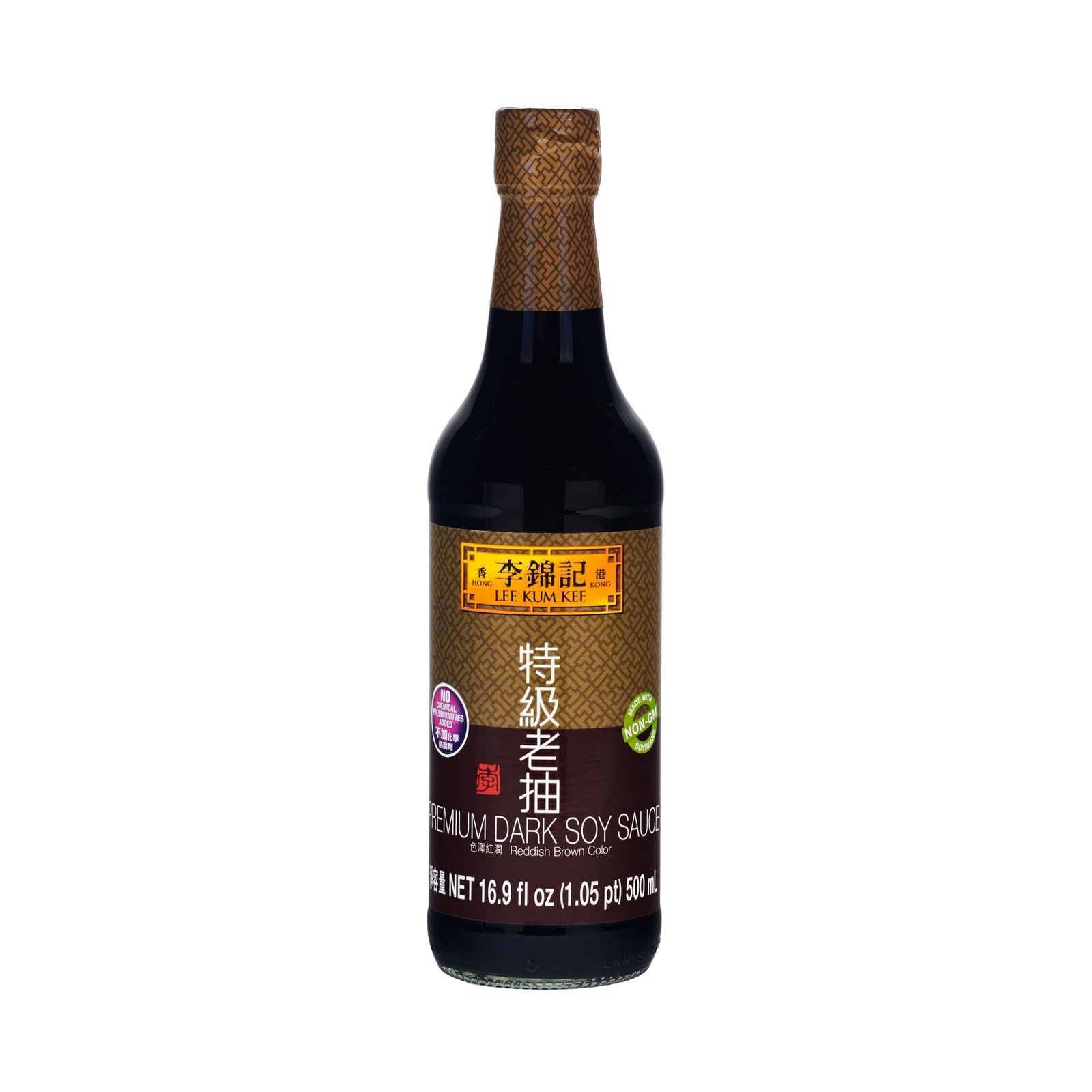Lee Kum Kee Premium Dark Soy Sauce (16.9 oz – 1 Pack), Full-Bodied Naturally