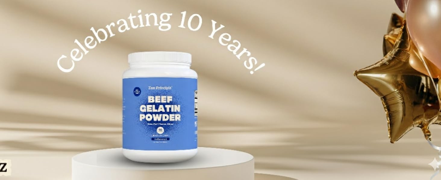 Grass-Fed Gelatin Powder, 1.5 lb. Custom Anti-Aging Protein for Healthy Hair,