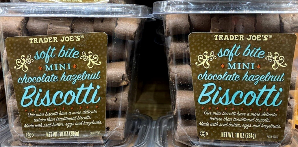 2 X Trader Joe’s Soft Bite Mini Chocolate Hazelnut BIscotti 8 oz each