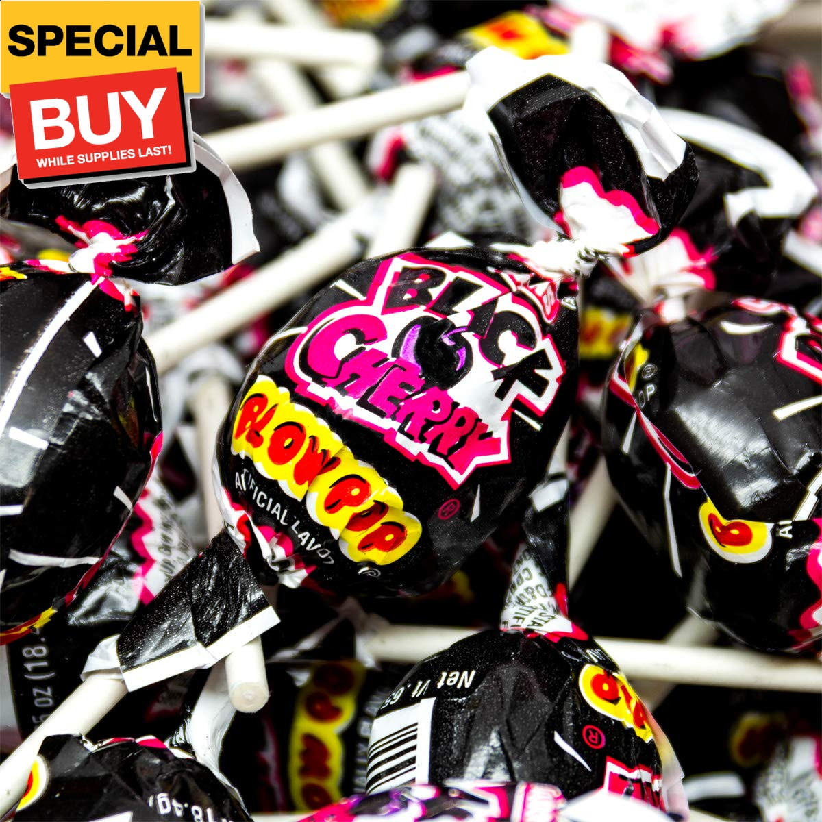 Blow Pops, Black Cherry Flavor, 48-Count Box 3888 (Pack of 1)