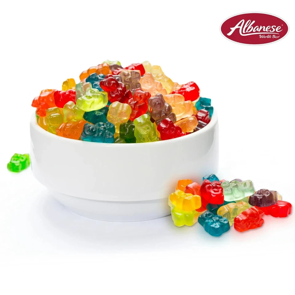 Albanese World’s Best 12 Flavor Gummi Bears, Family Size Share 36 oz, Candy