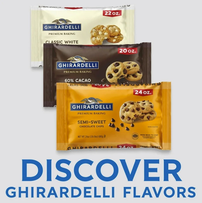 (5 pack) GHIRARDELLI Semi-Sweet Chocolate Premium Baking Chips Chocolate Chips