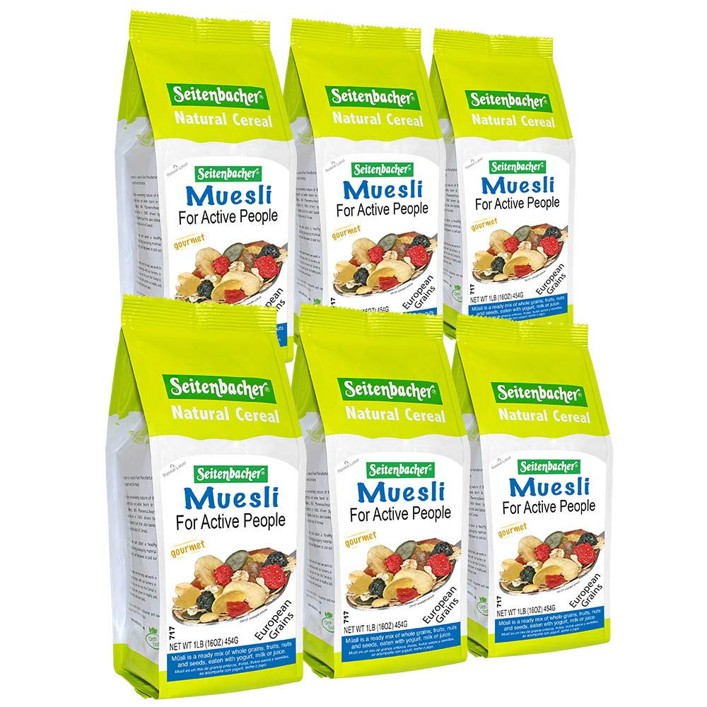 Muesli Cereal #3 – for Active People – Fruit Mix 16 Ounce (Pack of 6)