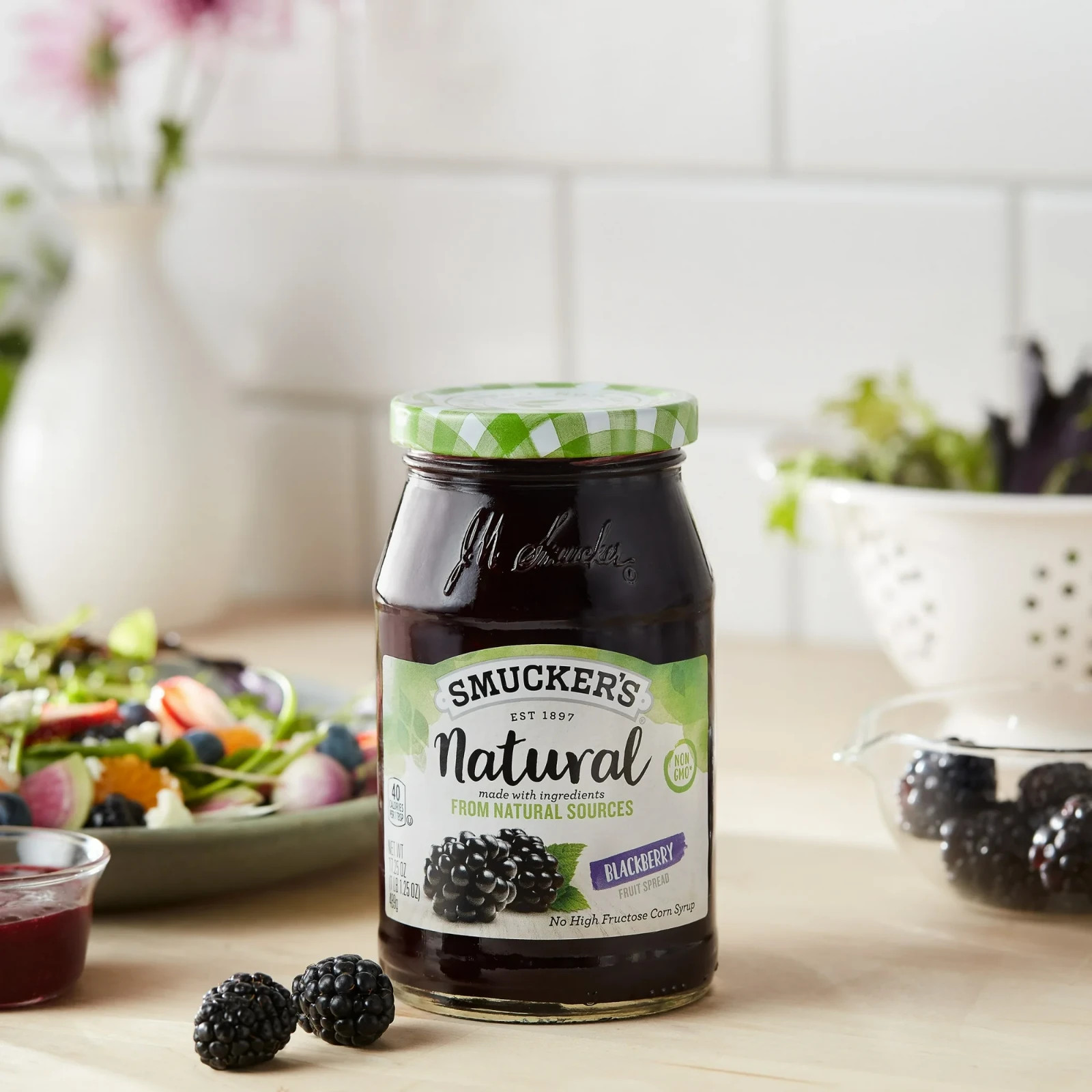 Smucker’s Natural Blackberry Fruit Spread, 17.25 oz (2 pack)