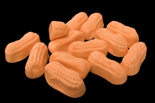 Marshmallow Circus Peanuts- Fat Free Candy- BULK CANDY- TWO POUNDS