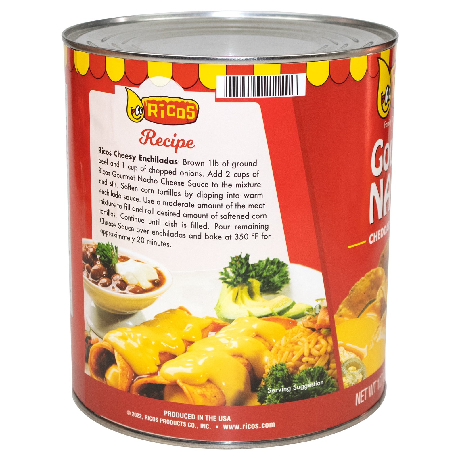 Ricos® Gourmet Nacho Cheese Sauce, 107 oz Can, Shelf-Stable