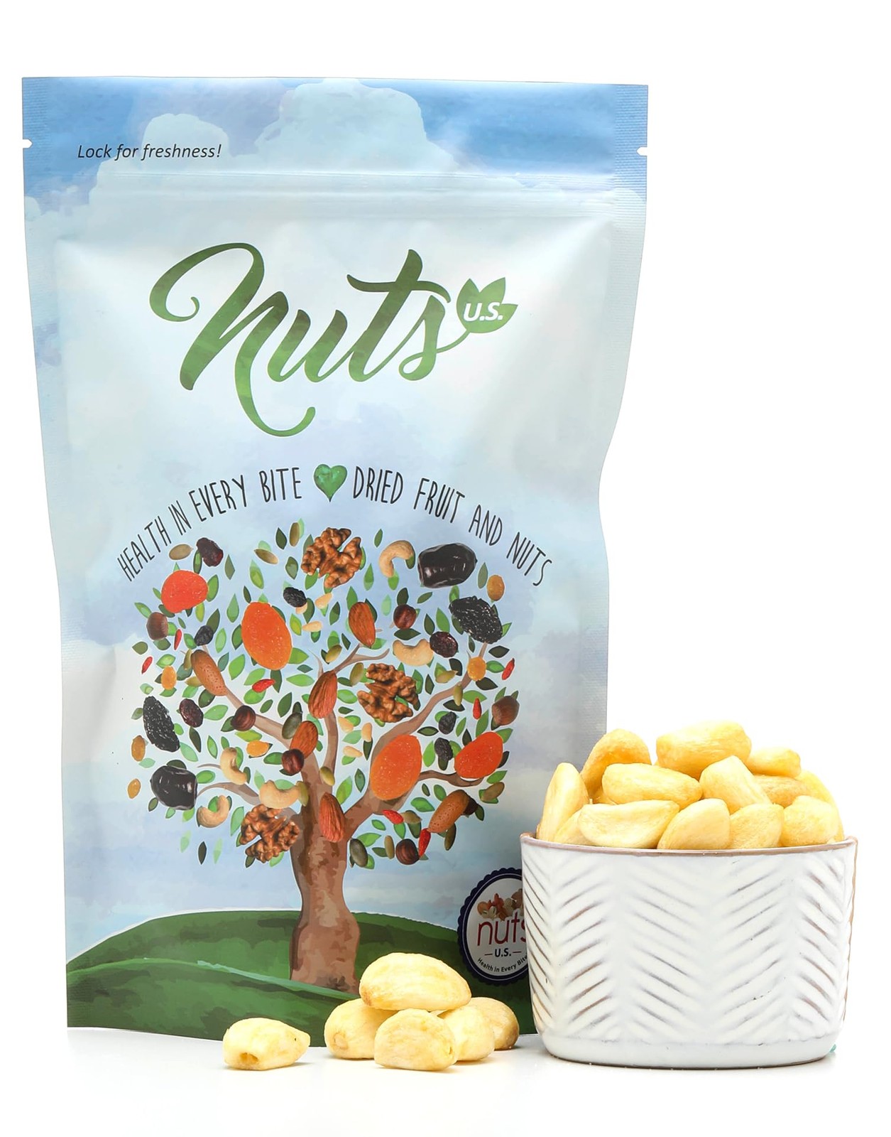 NUTS U.S. Garlic Chips | SeaSalted | No Color Added and No Sugar Added | 100…