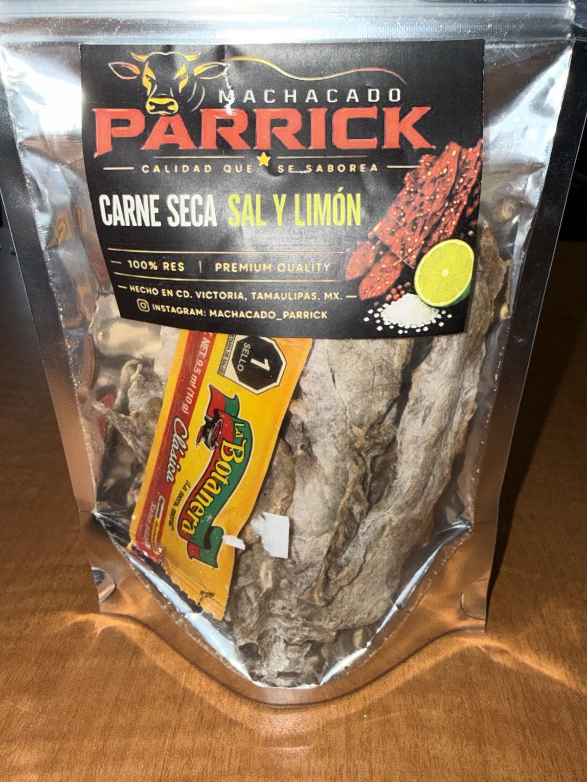 Beef Jerky( Carne Seca Parrick ) Sal Y Limon Flavor