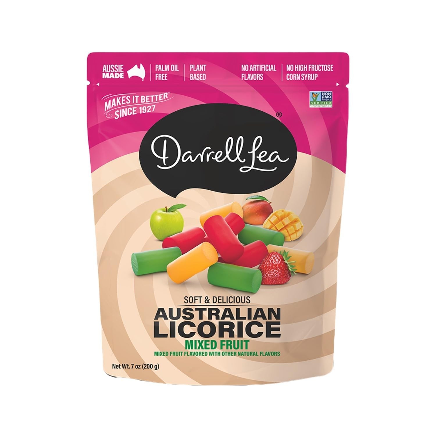 Delicious Plant-Based Australian Licorice – Soft, Chewy, 7oz Mixed Fruit