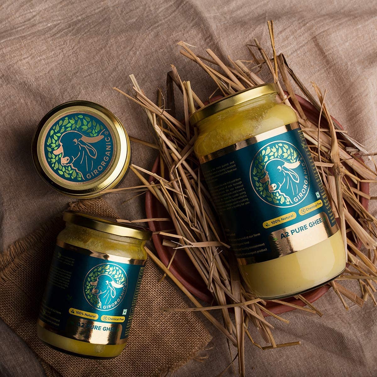 GirOrganic A2 Ghee Butter Organic Grass Fed | Healthy Butter Alternative A2 G…