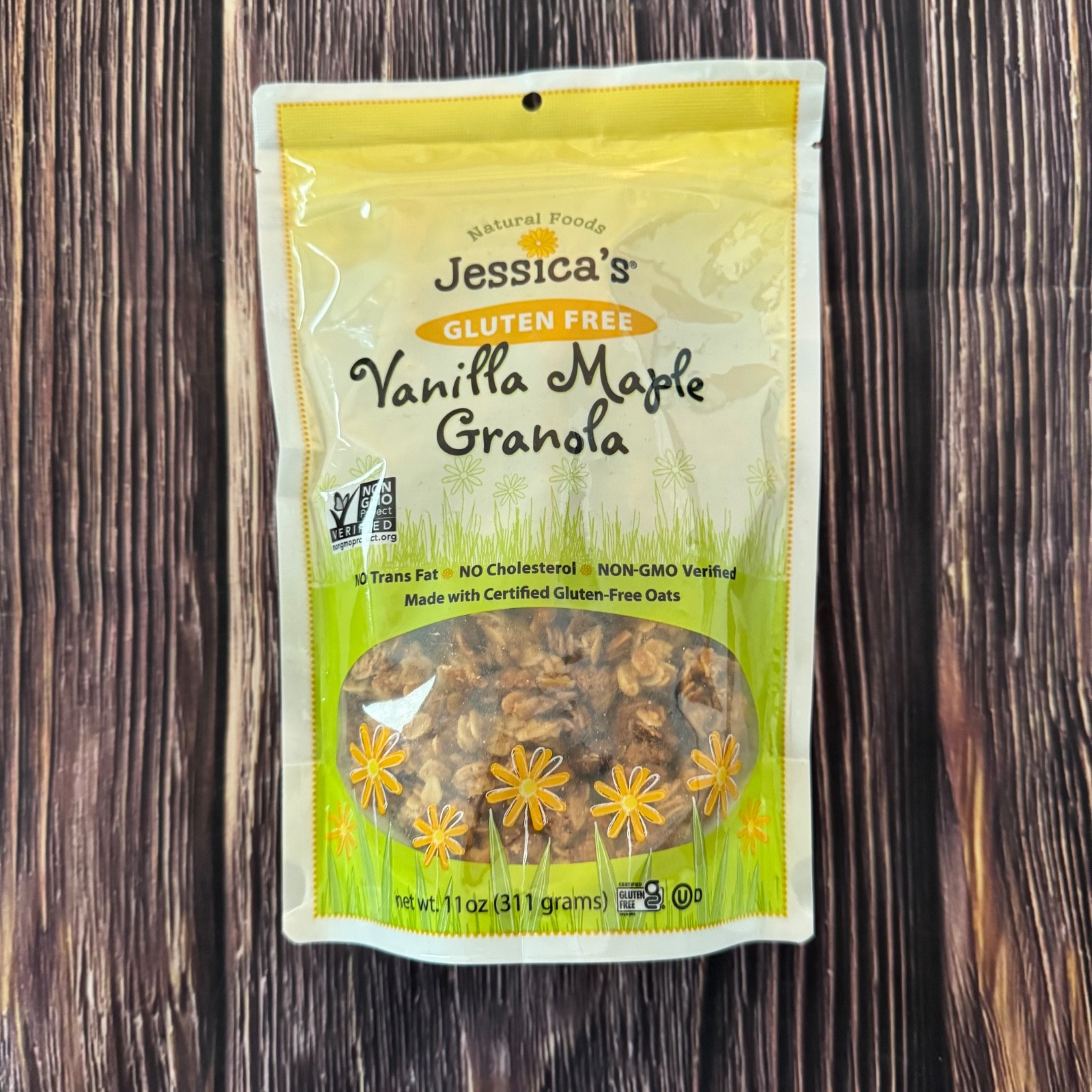 Jessica’s Natural Foods Gluten Free Vanilla Maple Granola 11 oz Non GMO Verified
