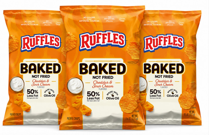 Pack of 3 Baked Cheddar & Sour Cream Potato Crisps, 6.25 oz