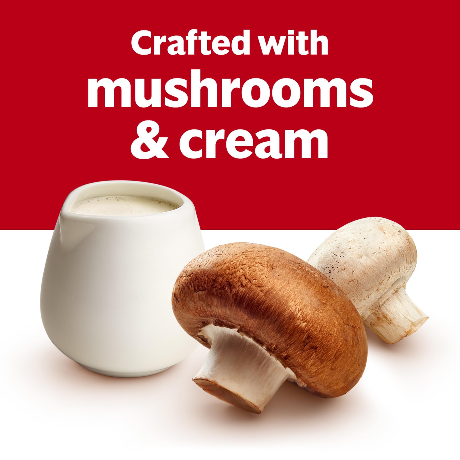 Campbell’s Condensed 98% Fat Free Cream of Mushroom Soup, 10.5 oz Can 12 Pack