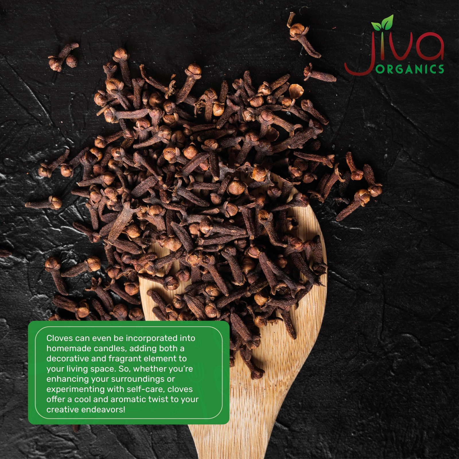 Jiva Organic Cloves Whole 3.5 Ounce Bag – Non-GMO, Non Irradiated –