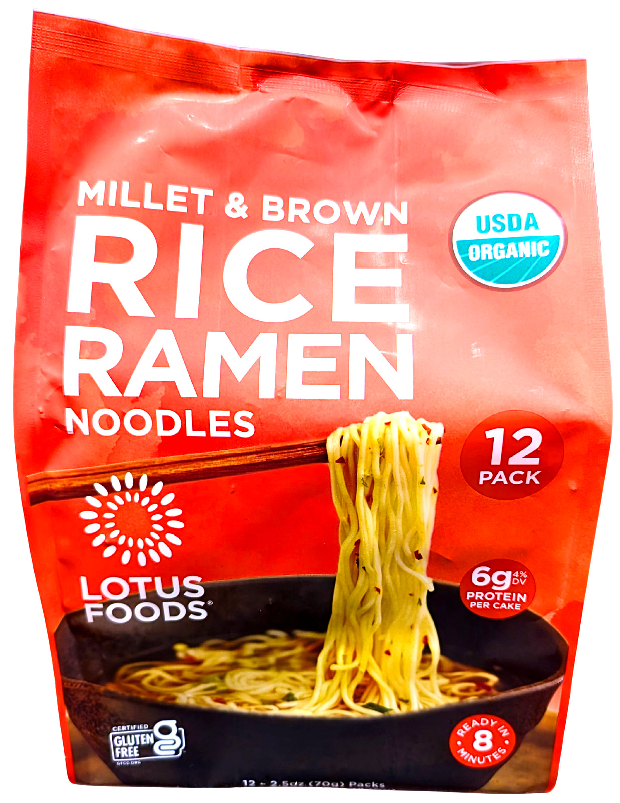 Lotus Foods Organic Millet & Brown Rice Ramen Noodles 30 Oz EXP 10/2027