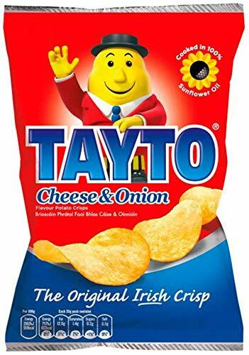 Tayto Crisps Cheese And Onion 50 x 25gm Packets