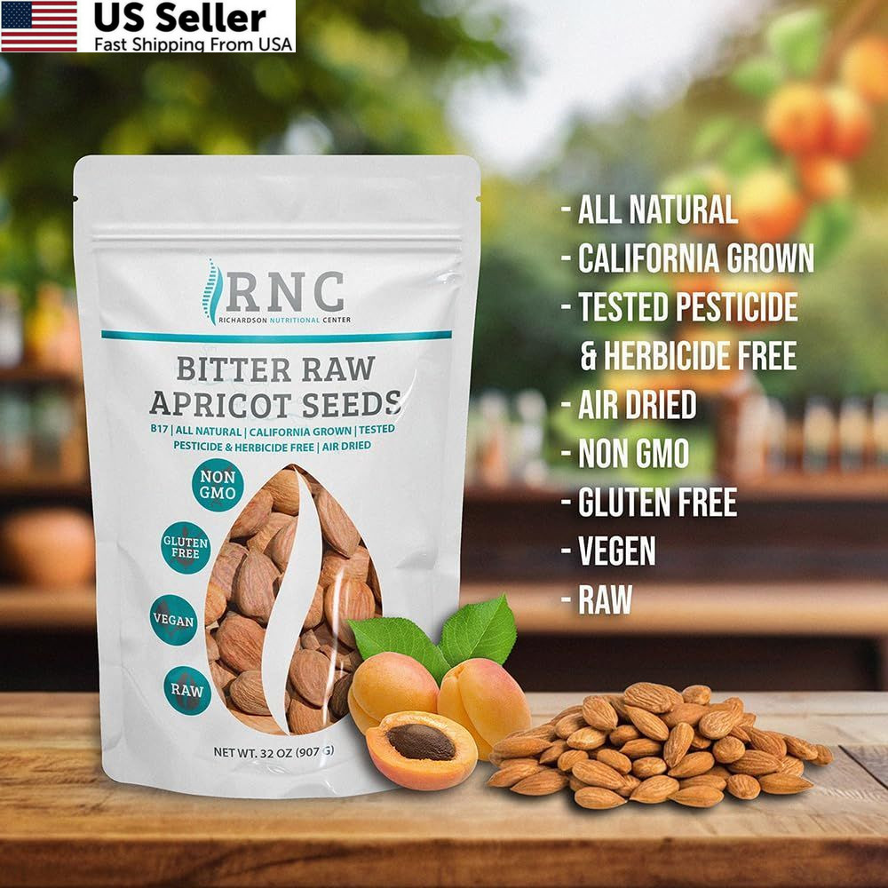 Richardson Nutritional Center Fresh Raw Bitter Apricot 1 Pound (Pack of 1)