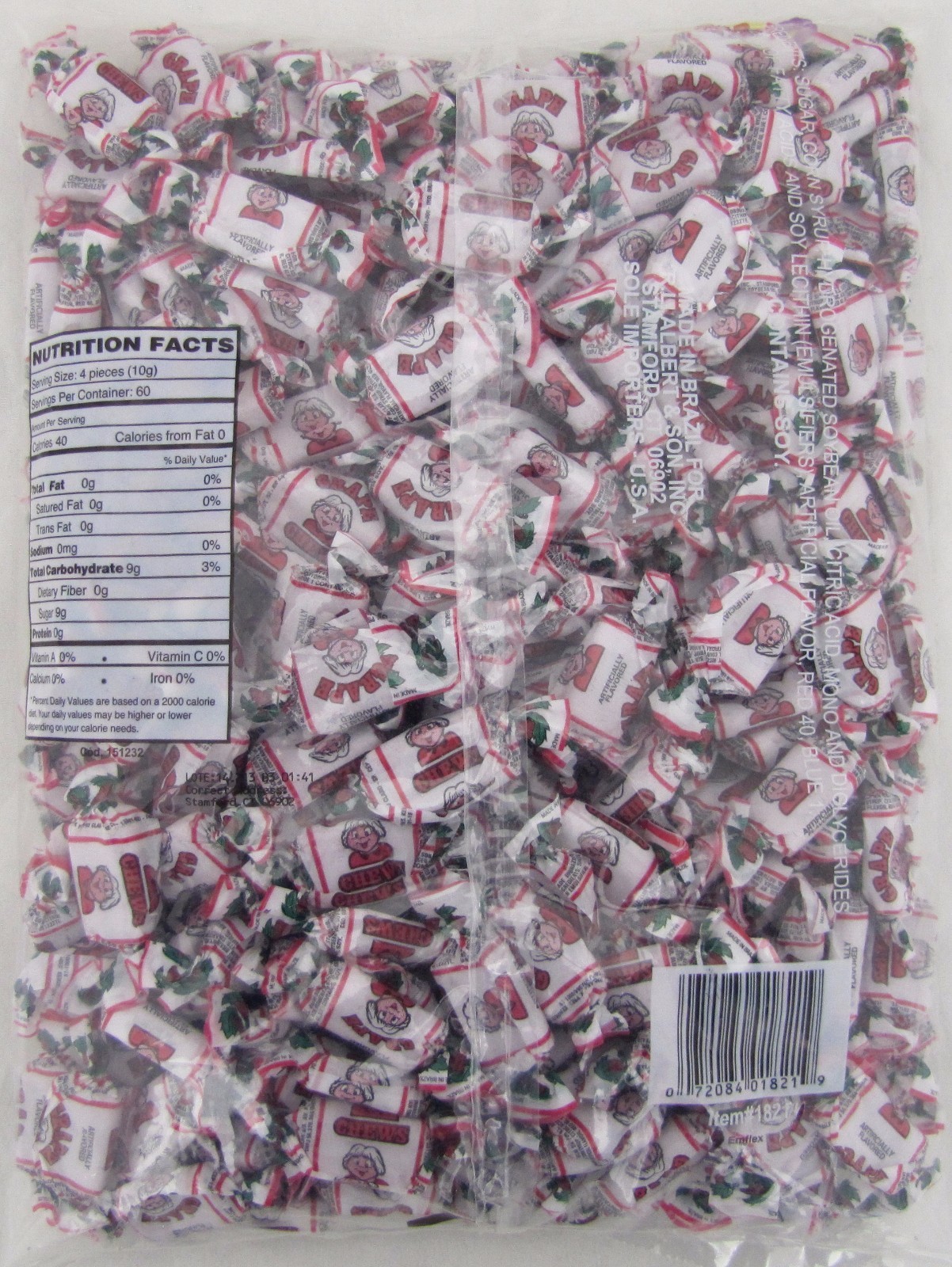 Albert’s Grape Chews 240 Ct Bag Classic Novelty Candy Bulk Taffy Candies Alberts