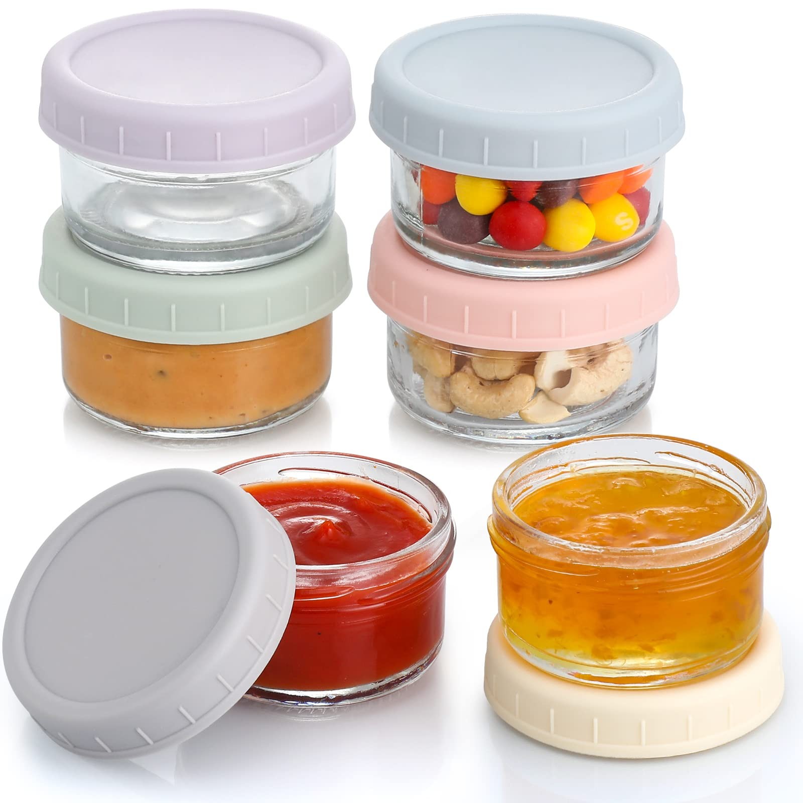 VITEVER [6 Pack] 6 inches (L) x 3 (H) x 1.7 (W), Transparent