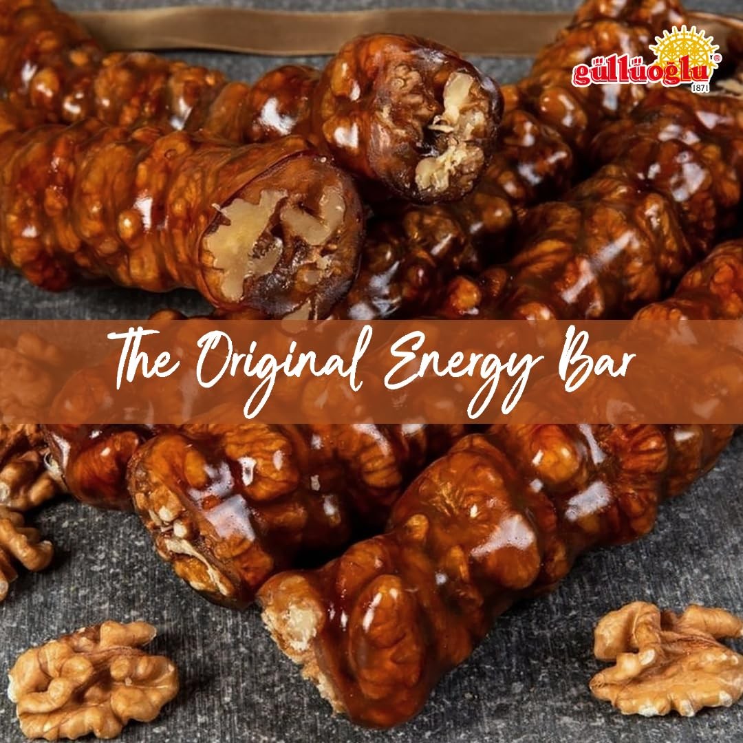 Gulluoglu Walnut Churchkhela (Cevizli Sucuk), 4 pieces (total 1.1lb – 500 gr)