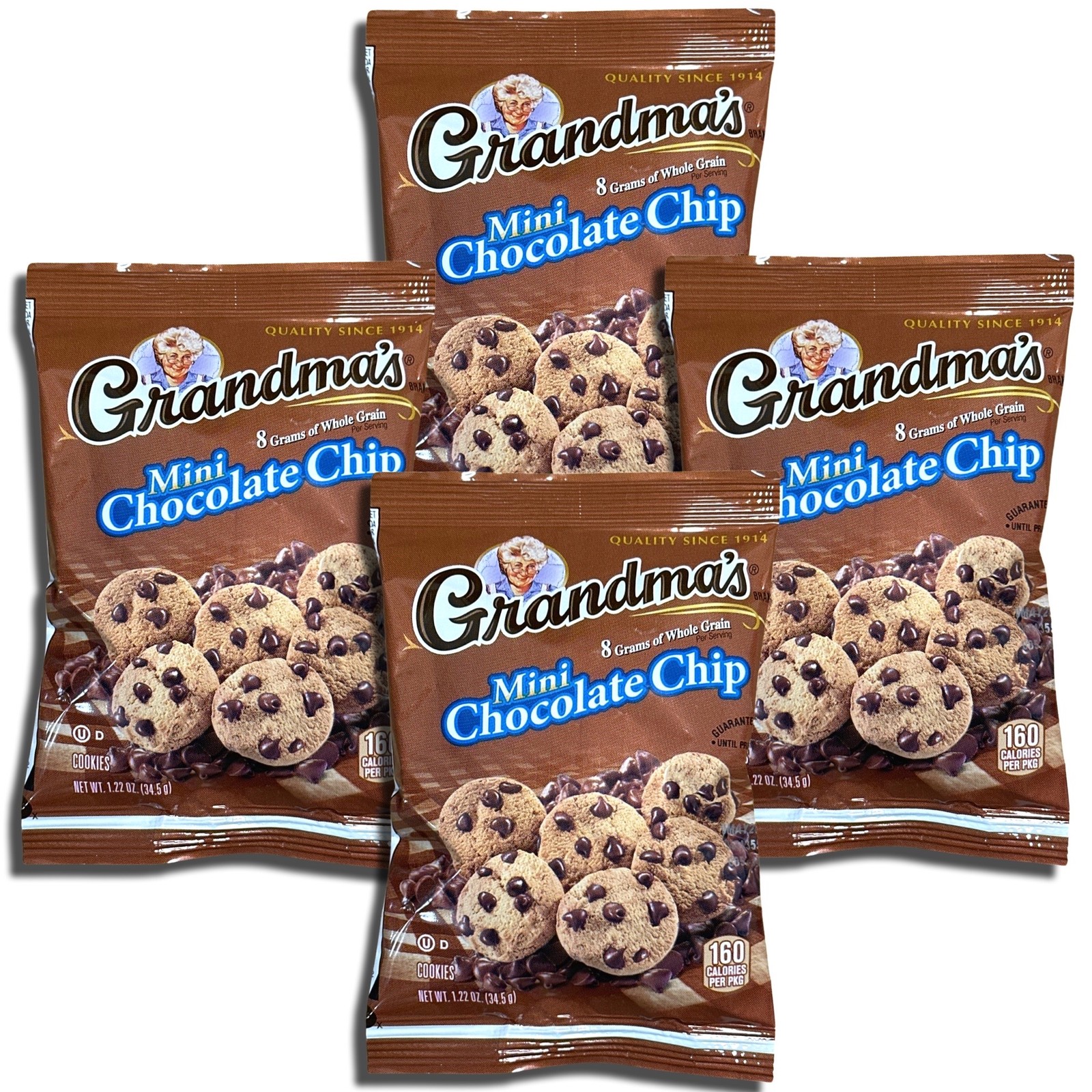Grandma’s Whole Grain Mini Chocolate Chip Cookies, 1.22 Oz, 20 Ct