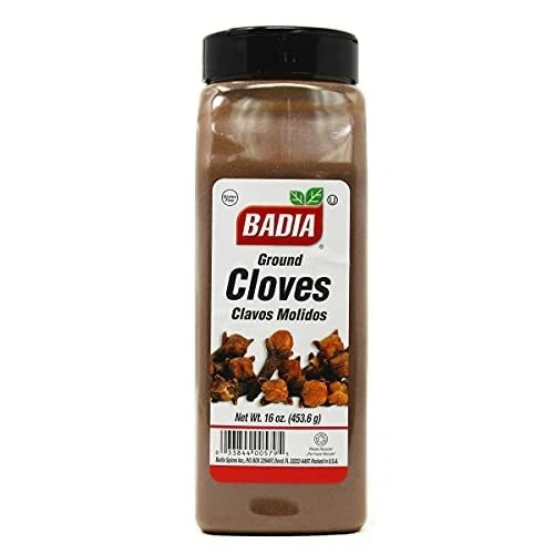 Badia Ground Cloves, 16 oz – Premium Spice for Baking, Cooking & Beverages, Warm