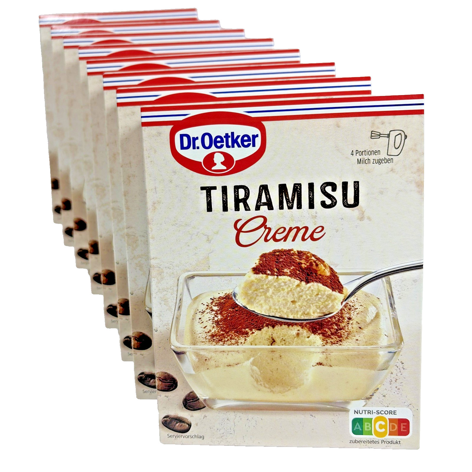 Dr. Oetker Tiramisu Cream Instant Mix 8-Pack 70g each Long Expiry German