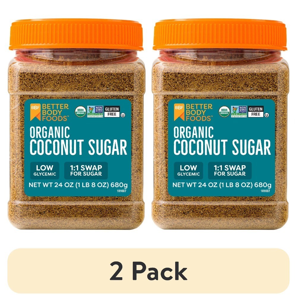 (2 pack) Foods Organic Coconut Sugar, 24 oz