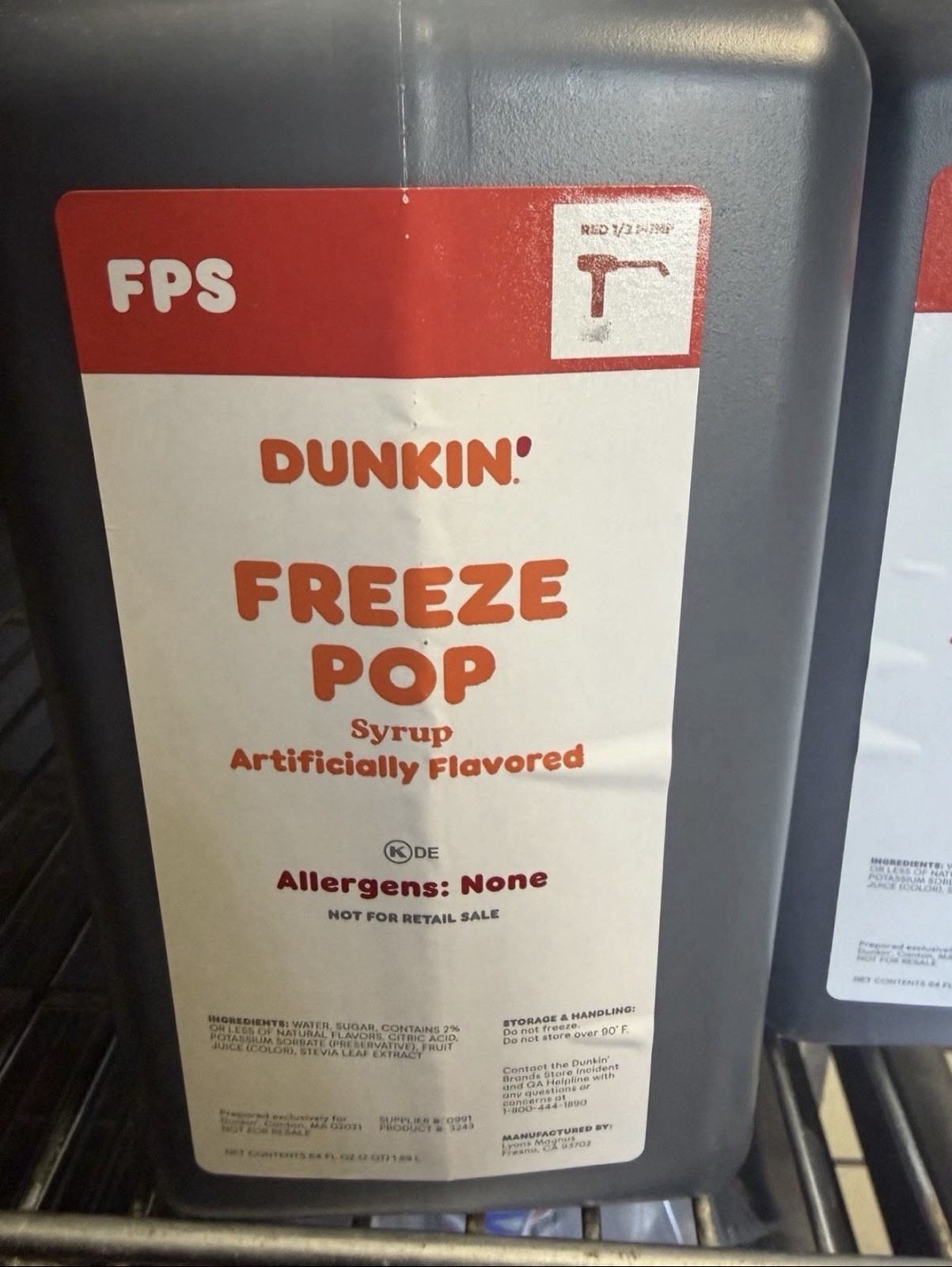 Dunkin Freeze Pop Syrup 64 Oz with Free Pump – LIMITED TIME ONLY!!!