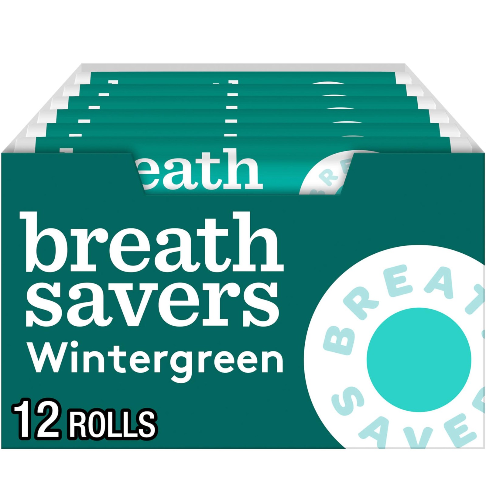 BREATH SAVERS Wintergreen Sugar Free Breath Mints 0.75 oz (24 Count), White